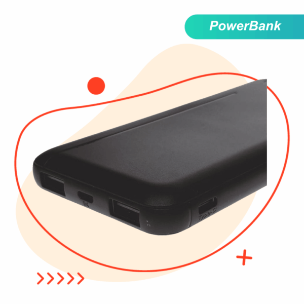 Puertos de powerbank Rappi que sirven para varios dispositivos para estar siempre conectado en la aplicación Soy Rappi